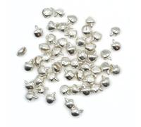 celloexpress 6mm Bright Silver Jingle Bells - Mini Christmas Craft DIY Festive Decorations Gift Wrap (Pack of 100)