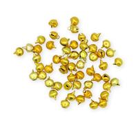 celloexpress 6mm Yellow Gold Jingle Bells - Mini Christmas Craft DIY Festive Decorations Gift Wrap (Pack of 25)
