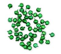 celloexpress 7.5mm Green Jingle Bells - Mini Christmas Craft DIY Festive Decorations Gift Wrap (Pack of 25)