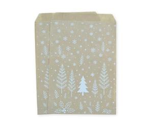 celloexpress 7" x 9" Enchanted Forest Paper Sweet Bags - Patterned Classic Confectionery Gift Shop Goodie Party Bags (Pack of 200)