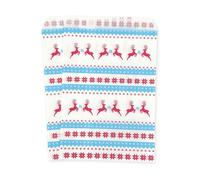 celloexpress 7" x 9" Jolly Reindeer Paper Sweet Bags - Patterned Classic Confectionery Gift Shop Goodie Party Bags (Pack of 200)