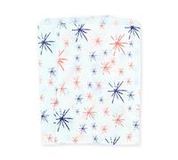 celloexpress 7" x 9" Star Burst Red & Blue Paper Sweet Bags - Patterned Classic Confectionery Gift Shop Goodie Party Bags (Pack of 25)