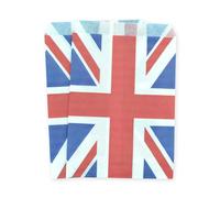 celloexpress 7" x 9" Union Jack Paper Sweet Bags - Patterned Classic Confectionery Gift Shop Goodie Party Bags (Pack of 500)