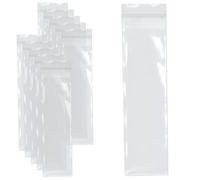 celloexpress 70mm x 165mm + 30mm Flap - Cellophane Clear Display Bags 30 Micron Self Seal - Small Cello - Pack of 1000