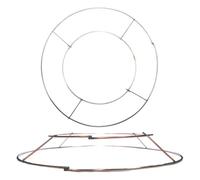 celloexpress 8"/20cm Flat Circle Metal Wreath Frame - Florist Ring Base Wreath Making Christmas Memorial Home Hanging Decorations (Pack of 25)