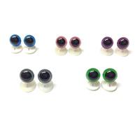 celloexpress 8mm Mixed Pack 3 - Eyes with Plastic Backs - Safety Eyes for Soft Toy or Teddy Bear Making - Pack of 5