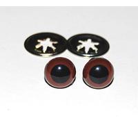 celloexpress 9mm Brown Crystal Eyes with Metal Backs - Safety Eyes for Soft Toy Teddy Bear Animal Making (Pack of 1 Pair)