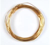 celloexpress Aluminium Craft Wire - 0.8mm x 20m (Diameter x Length) - Aluminium Wire 20 Guage (Dark Gold)