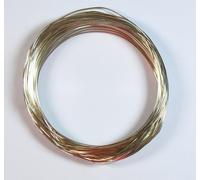 celloexpress Aluminium Craft Wire - 0.8mm x 20m (Diameter x Length) - Aluminium Wire 20 Guage (Pale Gold)