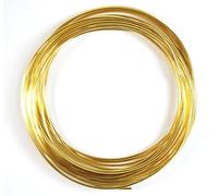 celloexpress Aluminium Craft Wire - 1.5mm x 5m (Diameter x Length) - Aluminium Wire 15 Guage (Gold)