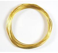 celloexpress Aluminium Craft Wire - 1mm x 10m (Diameter x Length) - Aluminium Wire 18 Guage (Light Gold)