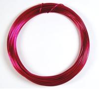 celloexpress Aluminium Craft Wire - 1mm x 20m (Diameter x Length) - Aluminium Wire 18 Guage (Cerise)