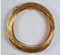 celloexpress Aluminium Craft Wire - 1mm x 20m (Diameter x Length) - Aluminium Wire 18 Guage (Dark Gold)