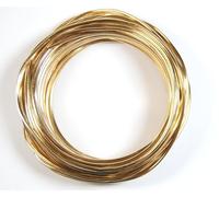 celloexpress Aluminium Craft Wire - 2mm x 10m (Diameter x Length) - Aluminium Wire 12 Guage (Champagne Yellow)
