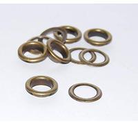 celloexpress Antique Bronze 12mm BRASS Metal Eyelets Grommets & Washer Findings - For Leather Craft Clothing Flags Banners - Pack of 5