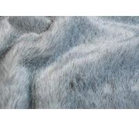 celloexpress Ash Grey Wolf Plush Fur - 25mm Pile Teddy Bear & Soft Toy Making Faux Animal Fabric (1/8m - 50cm x 37cm)