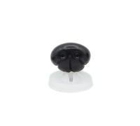 celloexpress Black Animal/Dog Nose 12mm x 9mm Plastic Backs - Teddy Bear & Soft Toy Making Detailed Nose - Pack of 100