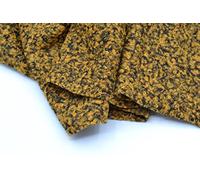 celloexpress Blended Ochre Curly Fur - Teddy Bear & Soft Toy Making Faux Animal Fabric (1/8m - 50cm x 37cm)
