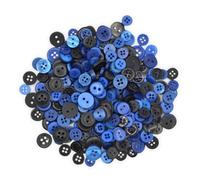 celloexpress Blue & Black Tiny Buttons - Mixed Colours Small Sizes Mini Crafts Sewing Card Embellishments (Pack of 250g)