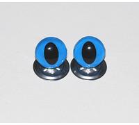 celloexpress Blue Cats Crystal Eyes with Metal Backs - 9mm - Safety Eyes for Soft Toys or Teddy Bears - Pack of 1 Pair