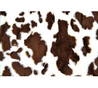 celloexpress Brown Cow Fun Fur - 20mm Pile Teddy Bear & Soft Toy Making Faux Animal Fabric (1/2m - 50cm x 150cm)