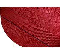 celloexpress Burgundy 25mm Polypropylene Webbing - 1m (100cm) - Strap Tape Bag Tote Handle