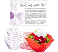 celloexpress Caring for your Aqua Pack v24 Flower Message Cards - 60mm x 90mm - Florist Instructions Card Notes (Pack of 50)