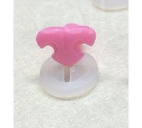 celloexpress Cat/Feline Nose 15mm x 10mm with Plastic Backs - Teddy Bear & Soft Toy Making Detailed Nose - Flamingo Pink - Pack of 1