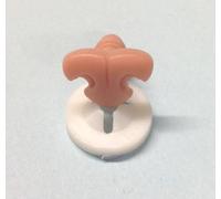 celloexpress Cat/Feline Nose 21mm x 14mm with Plastic Backs - Teddy Bear & Soft Toy Making Detailed Nose - Light Brown - Pack of 1