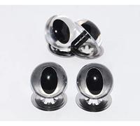 celloexpress Clear Cats Crystal Eyes with Metal Backs - 12mm - Safety Eyes for Soft Toys or Teddy Bears - Pack of 2 Pairs