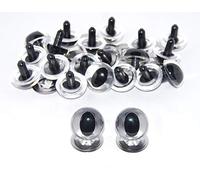 celloexpress Clear Cats Crystal Eyes with Metal Backs - 9mm - Safety Eyes for Soft Toys or Teddy Bears - Pack of 10 Pairs