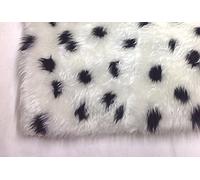 celloexpress Dalmation Fun Fur - 20mm Pile Teddy Bear & Soft Toy Making Faux Animal Fabric (1m - 100cm x 150cm)