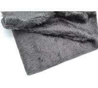 celloexpress Dark Grey Fun Fur - 15mm Pile Teddy Bear & Soft Toy Making Faux Animal Fabric (1/4m - 50cm x 75cm)