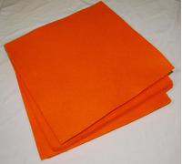 celloexpress Felt Sheets for Crafting and Soft Toy Making 100% Acrylic Craft Felt 6" Squares (Jaffa Orange, 2 Sheets)