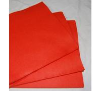 celloexpress Felt Sheets for Crafting and Soft Toy Making 100% Acrylic Craft Felt 6" Squares (Pumpkin Orange, 20 Sheets)