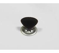 celloexpress FLOCK Brown Cat/Triangle Nose 24mm Metal Backs - Teddy Bear & Soft Toy Making Detailed Nose - Pack of 1