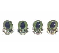 celloexpress Green Cats Crystal Eyes with Metal Backs - 7.5mm - Safety Eyes for Soft Toys or Teddy Bears - Pack of 2 Pairs