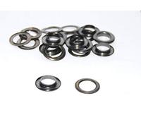 celloexpress Gun Metal 5mm BRASS Metal Eyelets Grommets & Washer Findings - For Leather Craft Clothing Flags Banners - Pack of 10