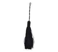 celloexpress Key Tassels 100mm/10cm - Curtains, Bookmarks, Gifting, Crafts (Black 6700, Pack of 10)