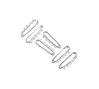 celloexpress Kilt Pins Brooch Various Style & Size Stitch Metal Coat Jacket (Platinum 50mm (With Rings), Pack of 10)