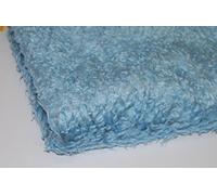 celloexpress Light Blue Curly Fur - 15mm Pile Teddy Bear & Soft Toy Making Faux Animal Fabric (Sample Size)