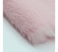 celloexpress Light Pink Wolf Plush Fur - 25mm Pile Teddy Bear & Soft Toy Making Faux Animal Fabric (1/2m - 50cm x 150cm)