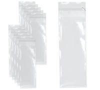celloexpress Long ATC Cello - 65mm x 100mm + 30mm Flap - Cellophane Display Bags Self Seal 40 Micron - Tiny Cello - Pack of 1,000