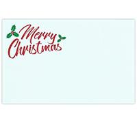 celloexpress Merry Christmas (Holly) Flower Message Cards with Envelopes - 60mm x 90mm - Christmas Florist Card Gift Notes (Pack of 10)