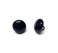 celloexpress Pack of 1 Pair - 12mm Black Glass Dome Eyes with Metal Loops - Eyes for Soft Toys or Teddy Bears