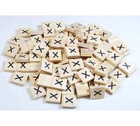 celloexpress Pack of 10 - Pack of X's - Same Letter Tiles Without Number Value - 18.1mm x 20mm x 5.2mm For Crafting and Scrapbooking