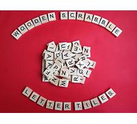 celloexpress Pack of 2 - Mixed LETTERS Scrabble Tiles - 200 Tiles - Wooden Tiles - 18.1mm x 20mm x 5.2mm For Crafting and Scrapbooking
