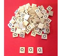 celloexpress Pack of 20 - O Scrabble Tiles - Same Letters Bags - 18.1mm x 20mm x 5.2mm For Crafting and Scrapbooking