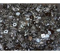 celloexpress Pack of 250g SHINY SILVER - Mixed Sizes of Shiny Silver Buttons for Sewing and Crafting