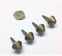 celloexpress Pack of 4-12mm ANTIQUE BRASS FLAT with BACKS - Bag & Purse Feet with Backs - Flat Bottom Handbag Studs - Bag making & Crafts